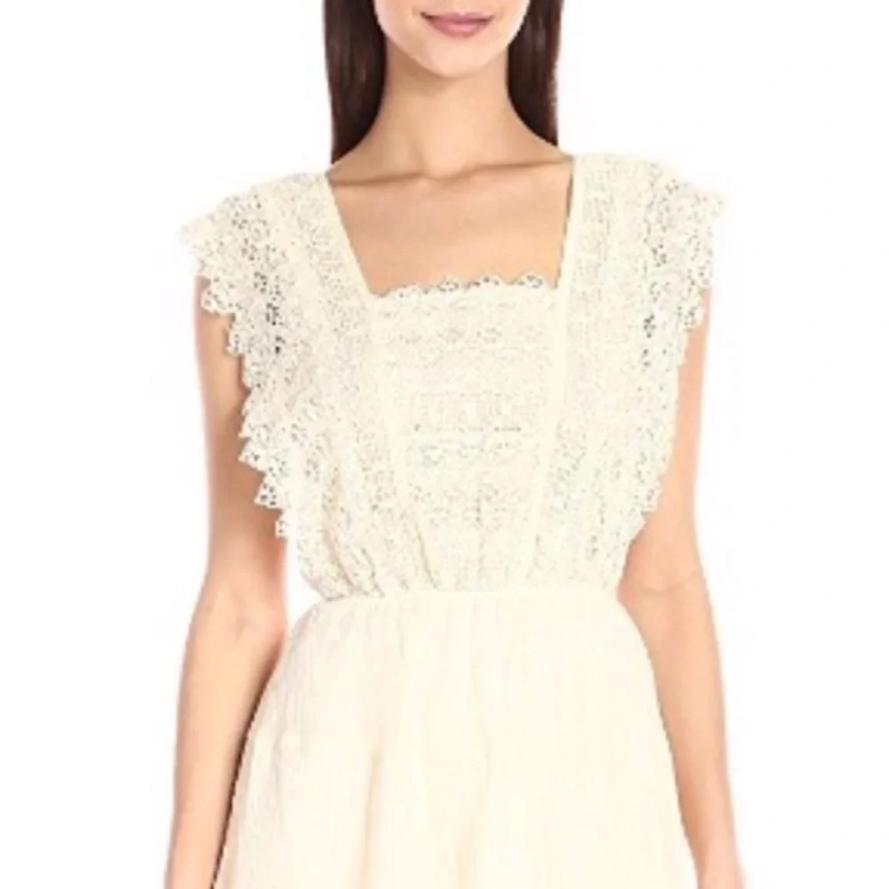 Sleeveless Flora Lace Bodice Fit and Flare Dress - Picture 4 of 6
